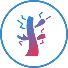 Dry Tree Icon Style