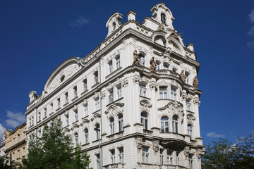 Classic architecture in the city of Prague