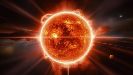 Obraz premium Turbulent Solar Surface for creative advertising project