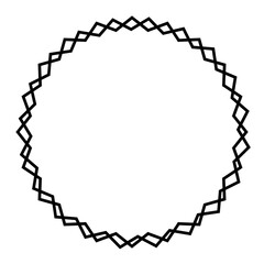 Circular shape, wavy