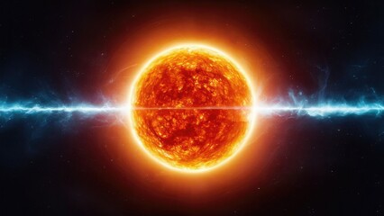 Obraz premium Solar Flare Activity for design inspiration