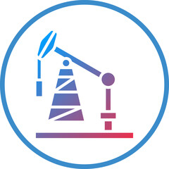 Oil Pump Icon Style