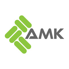 AMK letter logo vector design, AMK simple and modern logo. AMK luxurious alphabet design