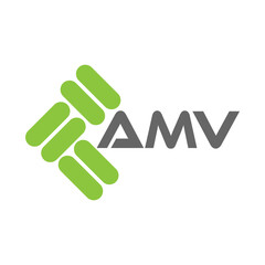 AMV letter logo vector design, AMV simple and modern logo. AMV luxurious alphabet design