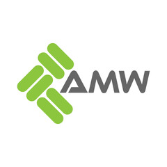 AMW letter logo vector design, AMW simple and modern logo. AMW luxurious alphabet design