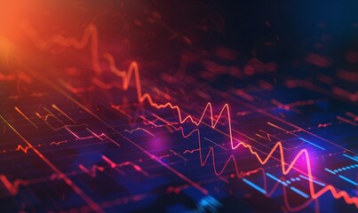 Fototapeta premium Heartbeat Monitor Displaying Steady Rhythm