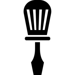 Screwdriver vector icon in glyph style 