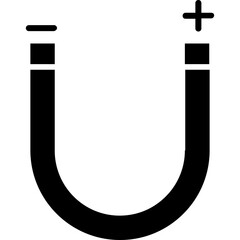 Attract vector icon in glyph style 