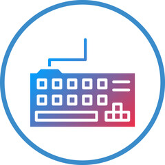 Obraz premium Gaming Keyboard Icon Style