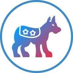 Obraz premium Canine Unit Icon Style