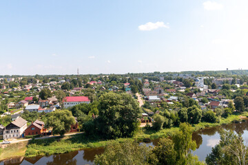 Panoramic view on Torzhok from tower
