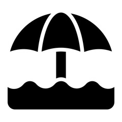 umbrella glyph
