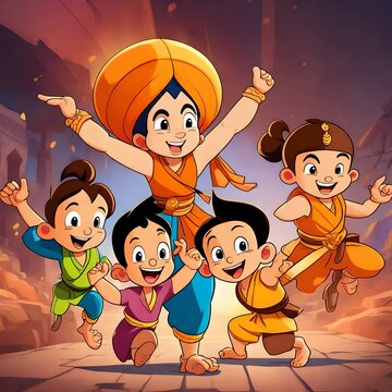 Analyze the merchandising and marketing success of 'Chhota Bheem' and how it has become a beloved franchise among children in India. 