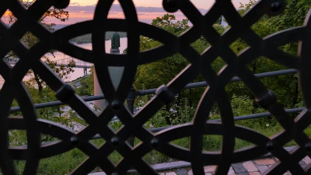 Monument to St. Volodymyr on Volodymyr Hill in Kyiv in the early morning, Ukraine. The monument was erected in 1853