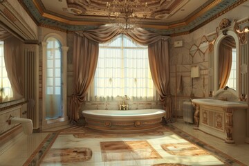Obraz premium Classic Bathroom Interior