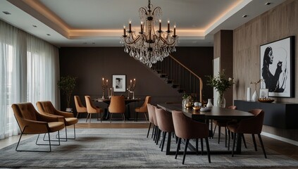 room interior with table