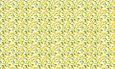 yellow and green, small lemon pattern, background
