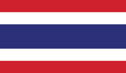 Illustration of the flag of Thailand