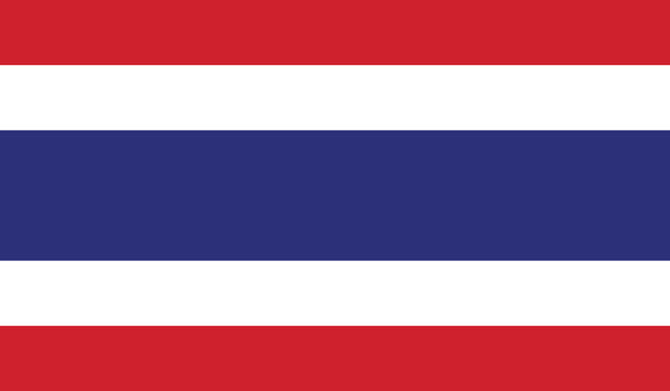 Illustration of the flag of Thailand