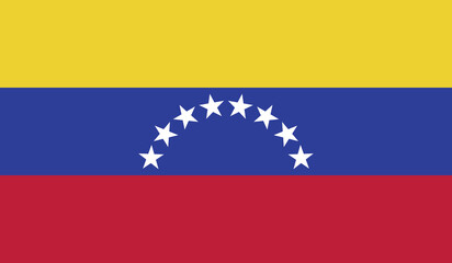 Illustration of the flag of Venezuela