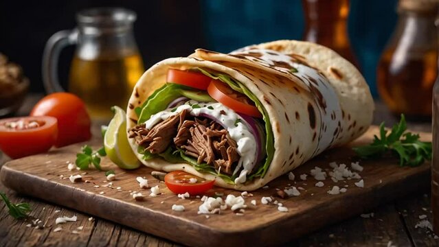 Gyros Greek shawarma