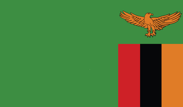 Illustration of the flag of Zambia