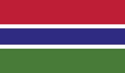 Illustration of the flag of Gambia