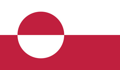 Illustration of the flag of Greenland © elysium studio