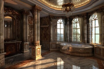 Obraz premium Classic Bathroom Interior