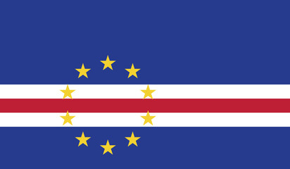 Illustration of the flag of Cape Verde