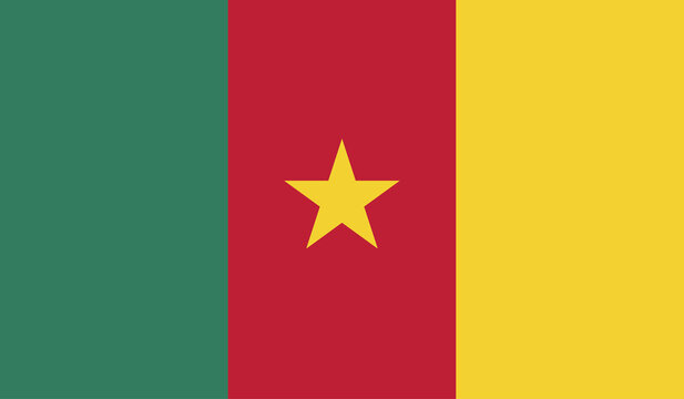 Illustration of the flag of Cameroon