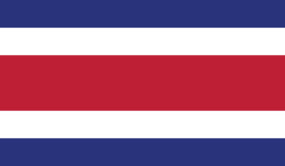 Illustration of the flag of Costa Rica