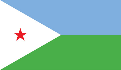 Illustration of the flag of Djibouti