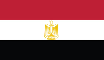 Illustration of the flag of Egypt