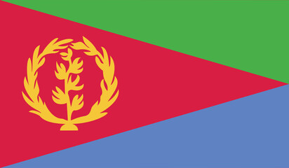 Illustration of the flag of Eritrea