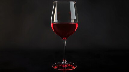 Naklejka premium Red vine on Black background