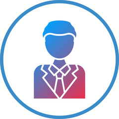 Business Man Icon Style
