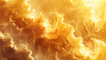 abstract golden gradient background, fluid or liquid wallpaper, wavy gold paint overlay