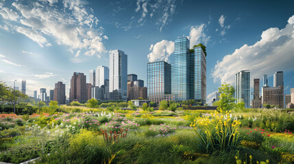 Obraz premium Urban Renaissance: Cityscape Transformation