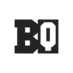 Initial Letter BQ Logo Design Template. BQ Logo