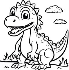Dinosaur Coloring Pages Drawing For Kids 