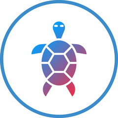 Obraz premium Turtle Icon Style