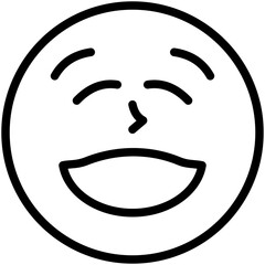 happy line icon