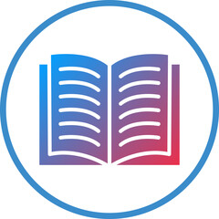 Open Book Icon Style