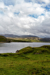 Fototapeta premium The assynt ruins of Ardvreck castle
