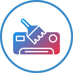 Airconditioner Cleaning Icon Style