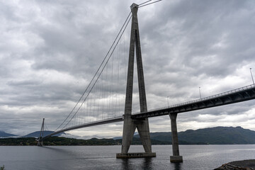 Bridge over Fjord in Narvik Norway