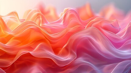 Obraz premium Abstract organic forms, soft gradients and flowing shapes with a natural feel