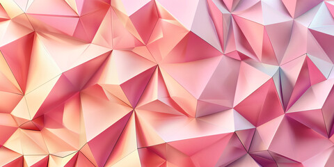 Close up of irregular shaped metallic pink structure abstract background