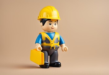 Juguete vestido de constructor